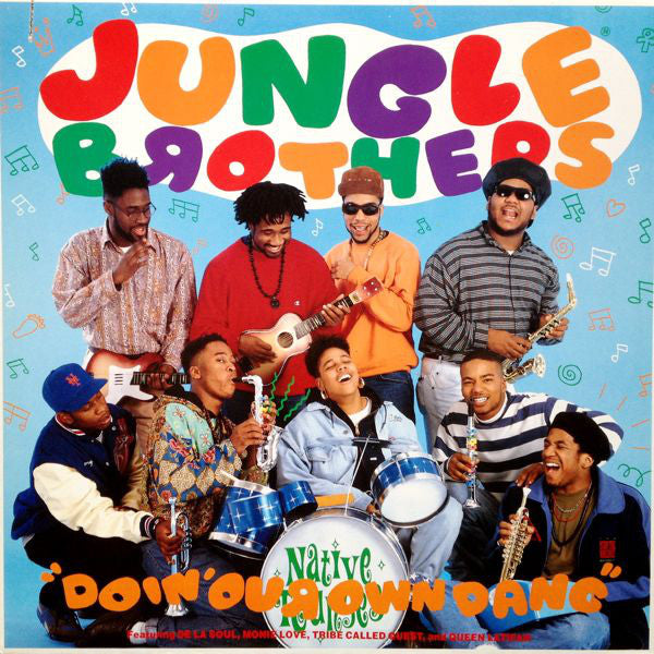 Jungle Brothers Featuring De La Soul, Monie Love, Tribe Called Quest* And Queen Latifah : Doin' Our Own Dang (12", Maxi)