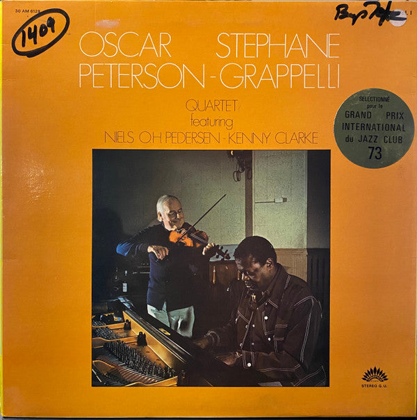 Oscar Peterson - Stephane Grappelli Quartet* Featuring Niels O.H. Pedersen* - Kenny Clarke : Oscar Peterson - Stéphane Grappelli Quartet Vol. 1 (LP, Album, Gat)
