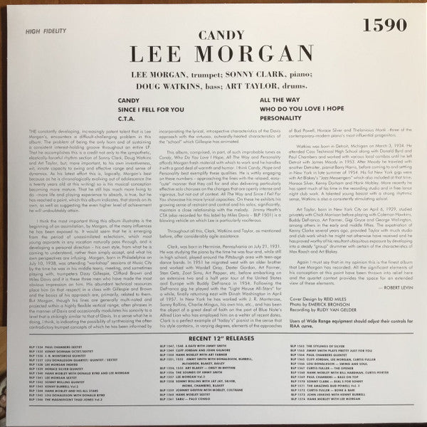Lee Morgan : Candy (LP, Album, Ltd, RE, Unofficial)