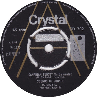 Sounds Of Sunset / The Symbols : Canadian Sunset (7", Single)