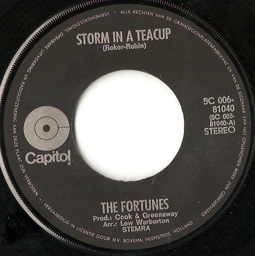 The Fortunes : Storm In A Teacup (7", Single)