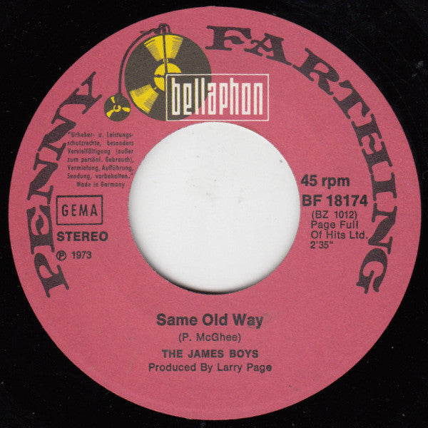 The James Boys (2) : Over And Over (7", Single)