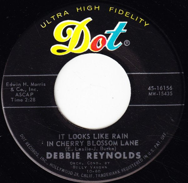 Debbie Reynolds : It Looks Like Rain In Cherry Blossom Lane (7")