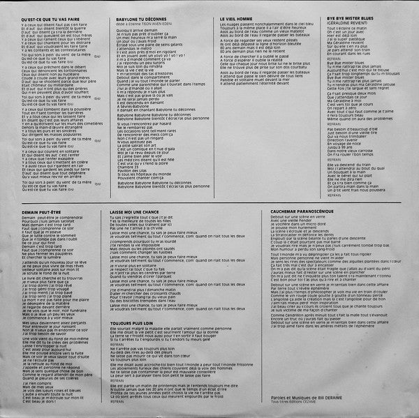 Bill Deraime : Qu'est-ce Que Tu Vas Faire (LP, Album)