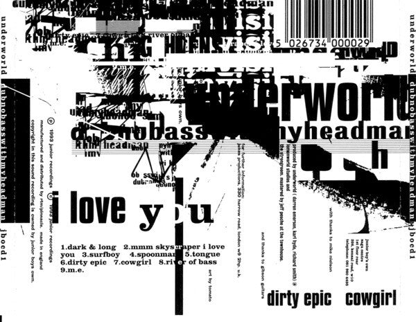 Underworld : Dubnobasswithmyheadman (CD, Album, RP, Sec)