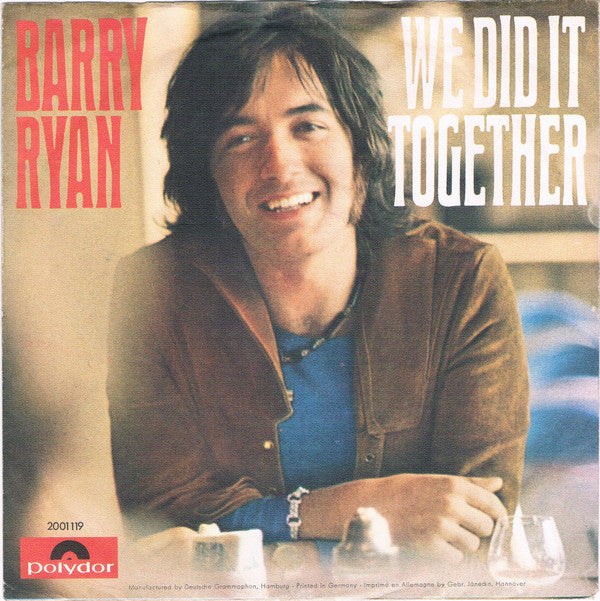 Barry Ryan : We Did It Together (7")