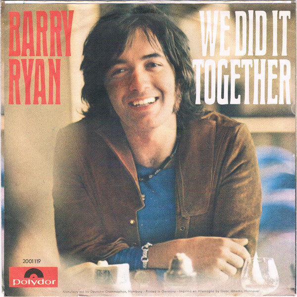 Barry Ryan : We Did It Together (7")