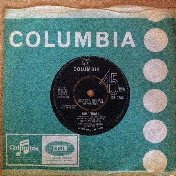 Shirley Bassey : Goldfinger (7", Single)