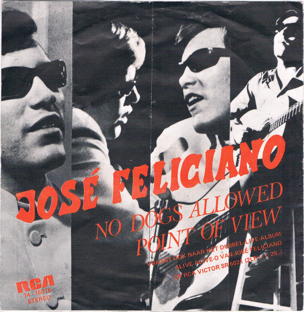 José Feliciano : Point Of View  /  No Dogs Allowed (7", Single)