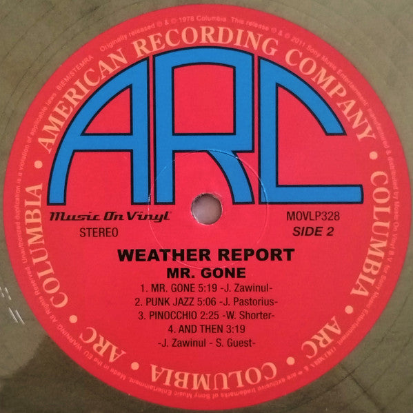 Weather Report : Mr. Gone (LP, Album, Ltd, Num, RE, Gol)