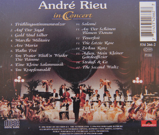 André Rieu : In Concert (CD, Album, RE)