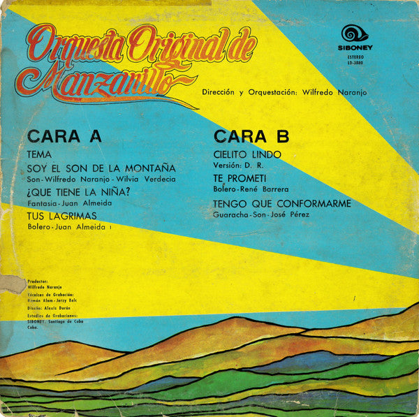 Orquesta Original De Manzanillo : Orquesta Original De Manzanillo (LP, Album)