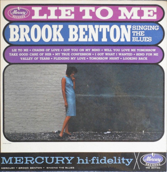 Brook Benton : Lie To Me - Brook Benton Singing The Blues (LP, Album, Mono)