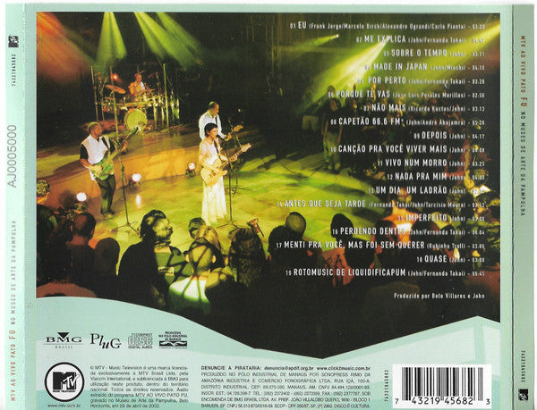 Pato Fu : No Museu De Arte Da Pampulha (MTV Ao Vivo) (CD, Album, RP, AJ)