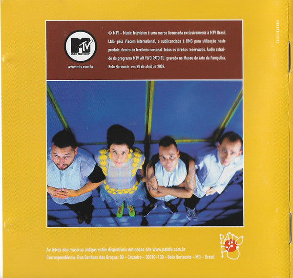 Pato Fu : No Museu De Arte Da Pampulha (MTV Ao Vivo) (CD, Album, RP, AJ)