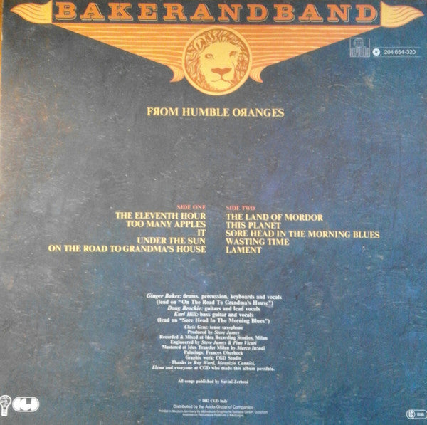 Bakerandband : From Humble Oranges (LP, Album)