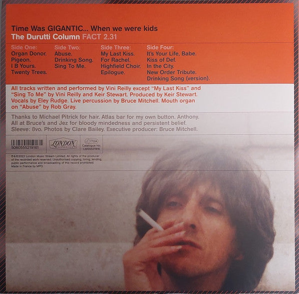 The Durutti Column : Time Was Gigantic... When We Were Kids (2xLP, RE, 180)