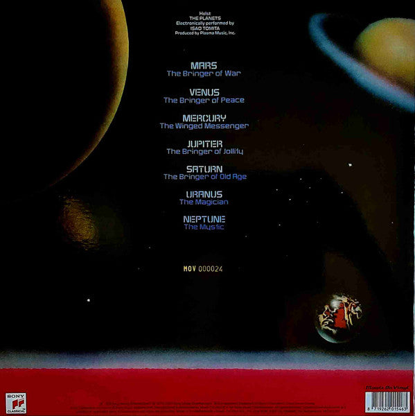Tomita : The Planets (LP, Album, Ltd, Num, RE, 180)