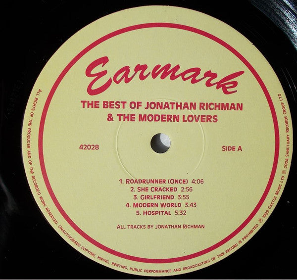 Jonathan Richman & The Modern Lovers : The Best Of (2xLP, Comp)