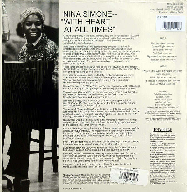 Nina Simone : Nina Simone Sings The Blues (LP, RE, RM, 180)