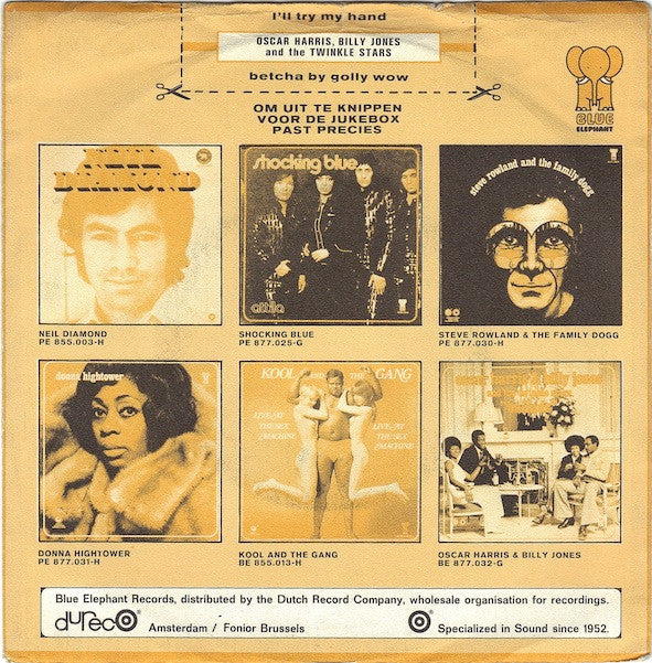 Oscar Harris, Billy Jones (3) & The Twinkle Stars : I'll Try My Hand / Betcha By Golly Wow (7", Single)