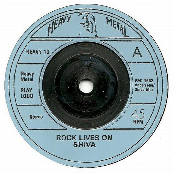 Shiva (21) : Rock Lives On (7", Single)