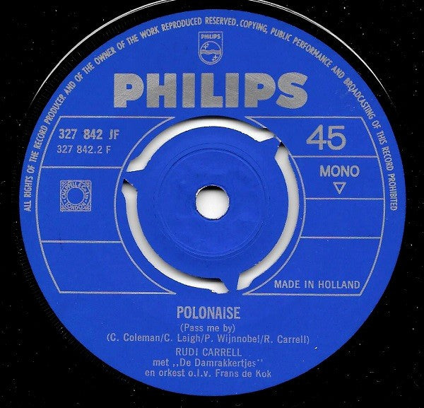 Rudi Carrell met De Damrakkertjes (2) : Een Muis In Een Molen In Mooi Amsterdam (7", Single, Mono)