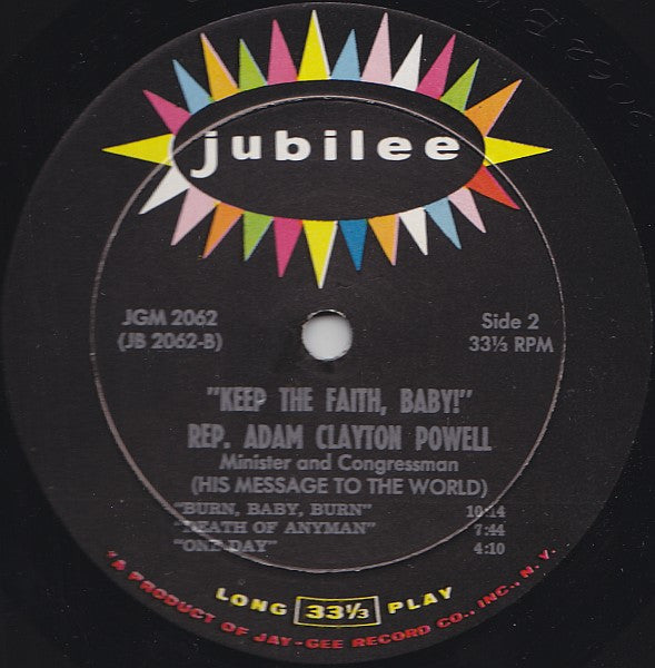 Adam Clayton Powell : Keep The Faith, Baby! (LP)