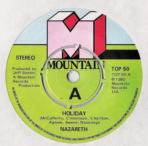 Nazareth (2) : Holiday (7", Single)