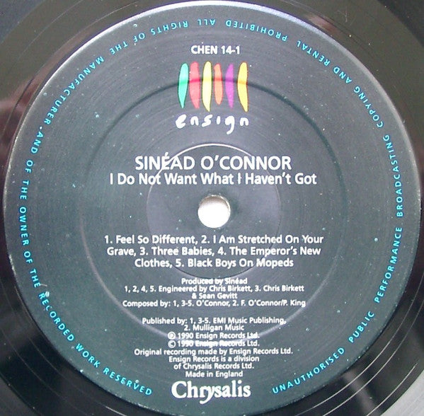 Sinéad O'Connor : I Do Not Want What I Haven't Got (LP, Album)