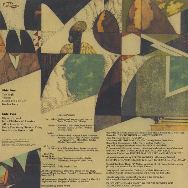 Stevie Wonder : Innervisions (LP, Album, RE, RM, Gat)