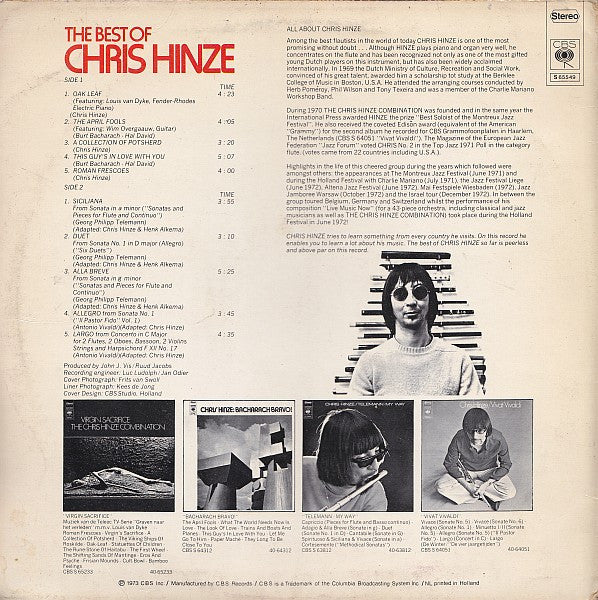 Chris Hinze : The Best Of Chris Hinze (LP, Comp)