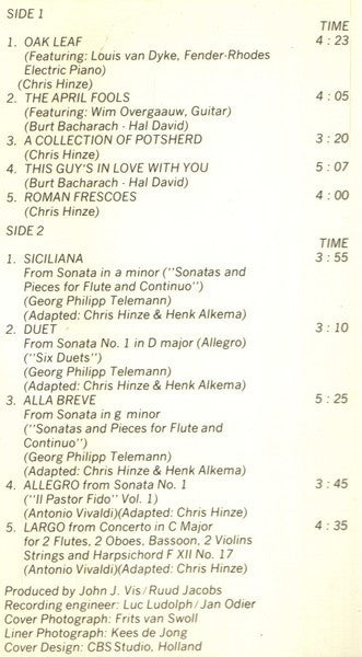 Chris Hinze : The Best Of Chris Hinze (LP, Comp)
