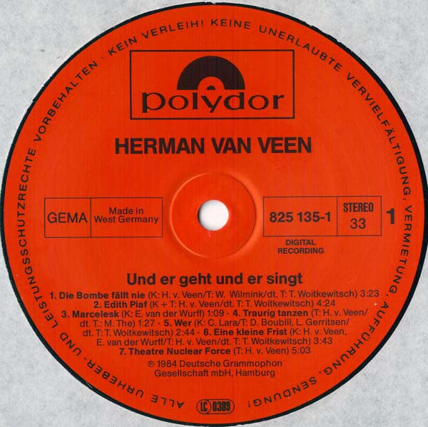Herman van Veen : Und Er Geht Und Er Singt (2xLP, Album)