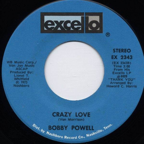Bobby Powell : Her Love Is All I Need (7")