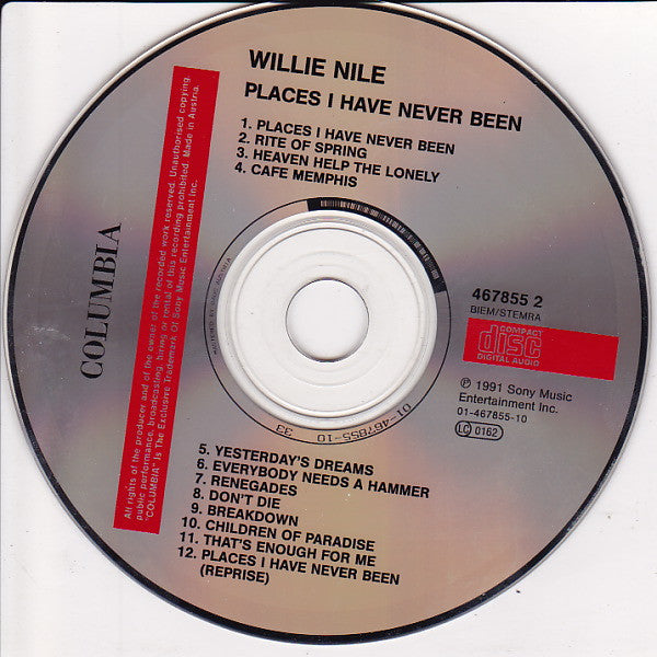 Willie Nile : Places I Have Never Been (CD, Album)