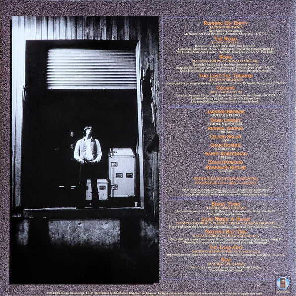 Jackson Browne : Running On Empty (LP, Album, RE, RM, 180)