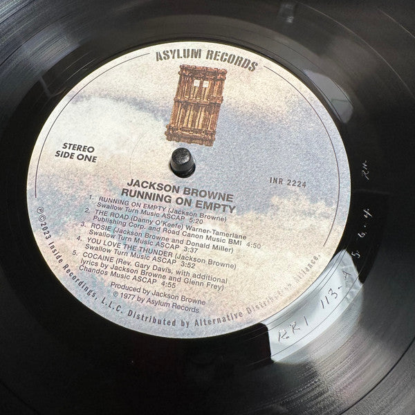 Jackson Browne : Running On Empty (LP, Album, RE, RM, 180)