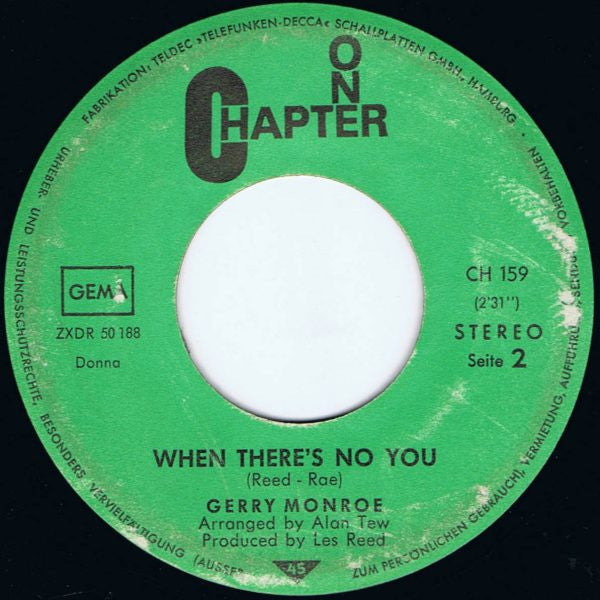 Gerry Monroe : Girl Of My Dreams (7", Single)