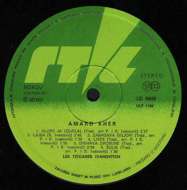 Les Tziganes Ivanovitch : Amaro Kher (LP, Album)