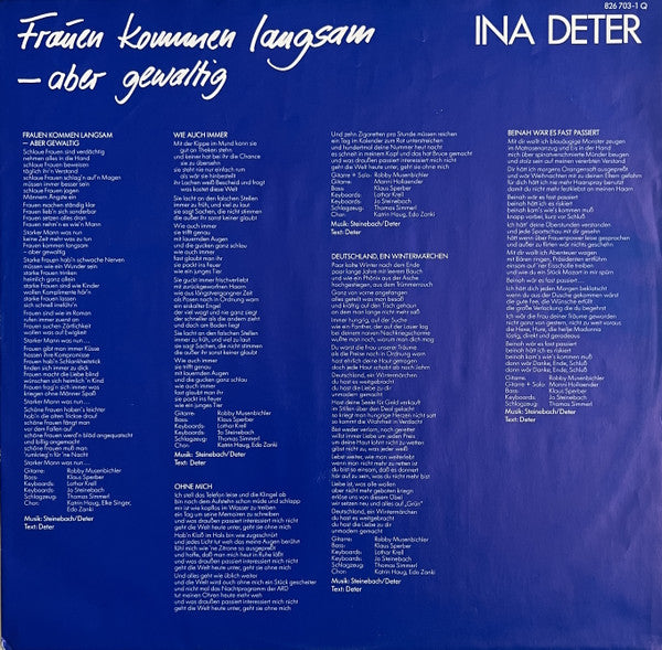 Ina Deter : Frauen Kommen Langsam – Aber Gewaltig (LP, Album)