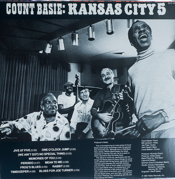 Count Basie : Kansas City 5 (LP, Album)