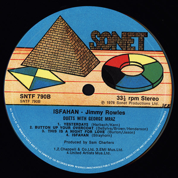 Jimmy Rowles : Isfahan (LP, Album)