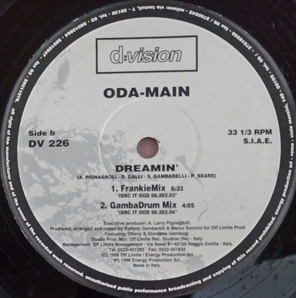 Oda-Main : Dreamin' (12")