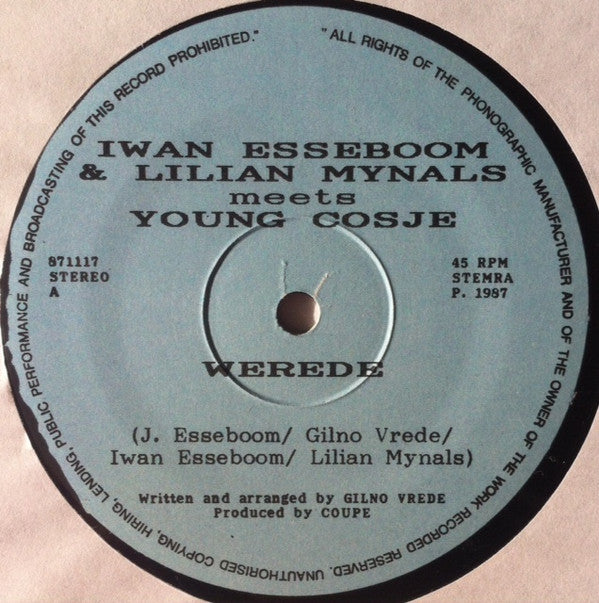 Iwan Esseboom & Lilian Mijnals Meets Young Cosje : Werede (12")