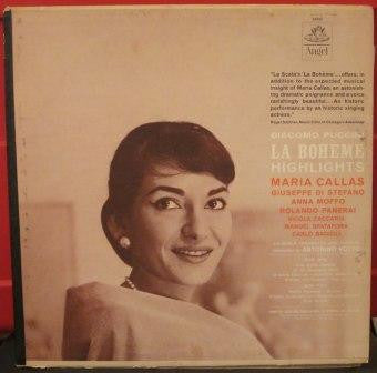 Maria Callas / Giuseppe di Stefano / Anna Moffo / Rolando Panerai / Nicola Zaccaria / Manuel Spatafora / Carlo Badioli / Antonino Votto : La Boheme Highlights (LP)