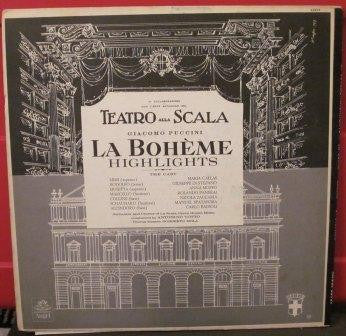 Maria Callas / Giuseppe di Stefano / Anna Moffo / Rolando Panerai / Nicola Zaccaria / Manuel Spatafora / Carlo Badioli / Antonino Votto : La Boheme Highlights (LP)