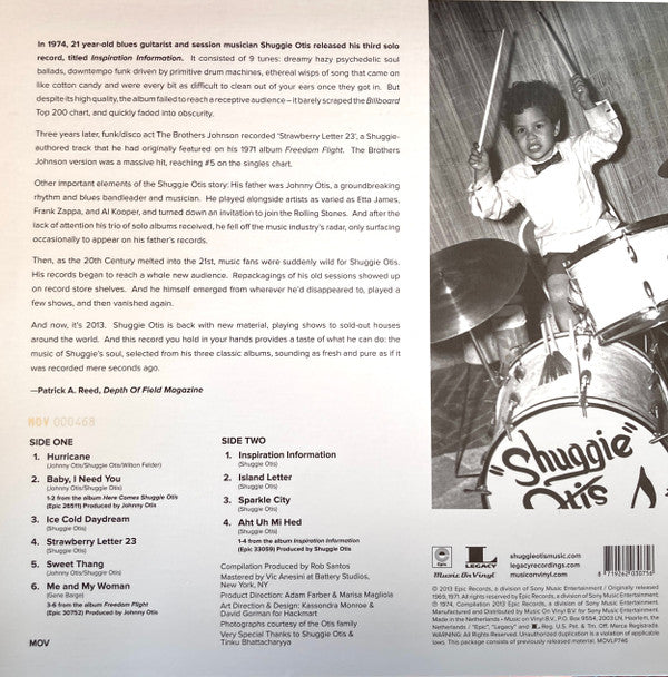 Shuggie Otis : Introducing Shuggie Otis (LP, Comp, Ltd, Num, RP, 180)