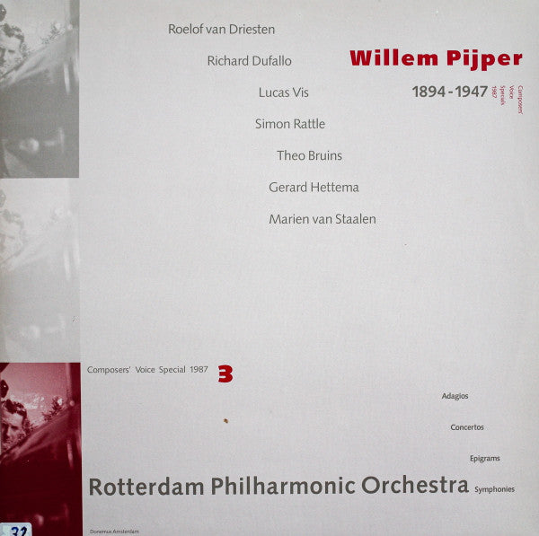 Willem Pijper, Rotterdams Philharmonisch Orkest : Adagios, Concertos, Epigrams, Symphonies (2xLP, Comp)