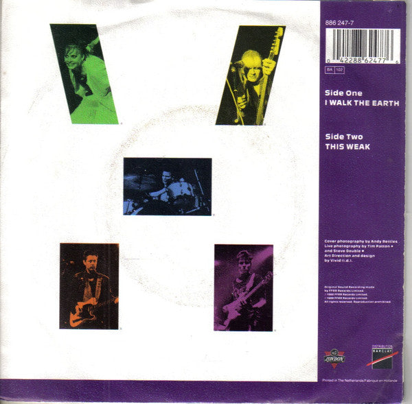 Voice Of The Beehive : I Walk The Earth (7", Single)